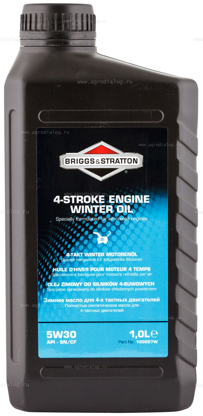 Масло для 4-х тактных двигателей синтетическое Briggs&Stratton 5W-30, 1  литр – купить по цене 1 950 ₽ с доставкой в Москве